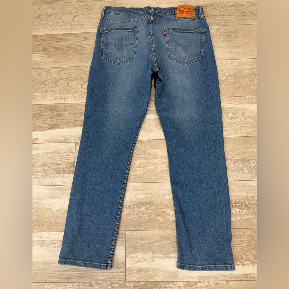 Levi's 511 Slim Fit Men's Denim Jeans Light Blue Wash 34x30 - Picture 2 of 5